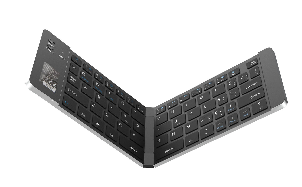 Teclado Aleman Inca Ibk-579bt Bluetooth Metálico, Plata
