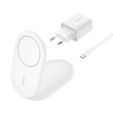 EAN 0745883889822 - Belkin BoostCharge Auriculares, Smartphone Blanco USB Cargador inalámbrico Carga rápida Interior imagen 3