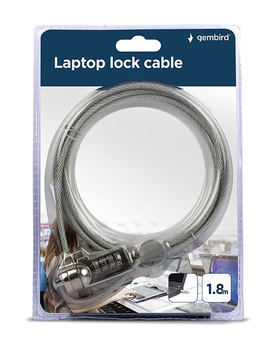EAN 8716309087100 - Gembird LK-CL-01 cable antirrobo Plata imagen 3