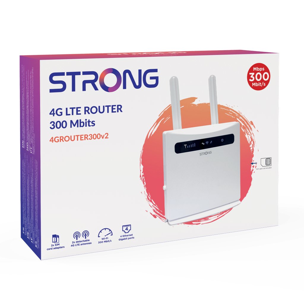 EAN 9120072374821 - Strong 4GROUTER300V2 router de telefonía/puerta de enlace/módem Router de red móvil imagen 6