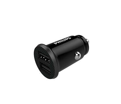 Cargador De Coche Philips Dlp2510 2xusb 12w