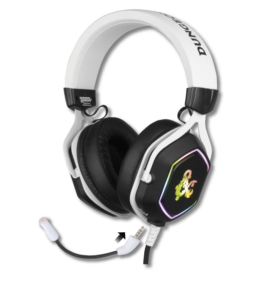 Headset Konix Dungeons And Dragons 7.1 Rainbow Micro Flexible Multiplataforma Kx-Dnd-Gh-Rbw-Pc