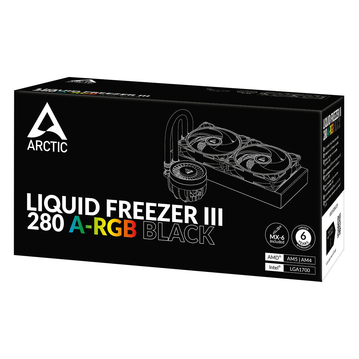 EAN 4895213704519 - ARCTIC Liquid Freezer III 280 A-RGB Procesador Sistema de refrigeración líquida todo en uno 14 cm Negro 1 imagen 17