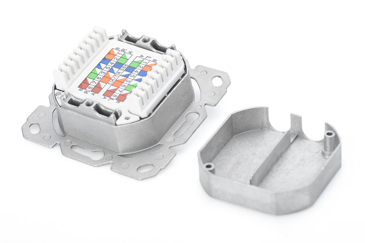 EAN 4016032320197 - Digitus DN-9007-1 toma de corriente 2 x RJ-45 Blanco imagen 3