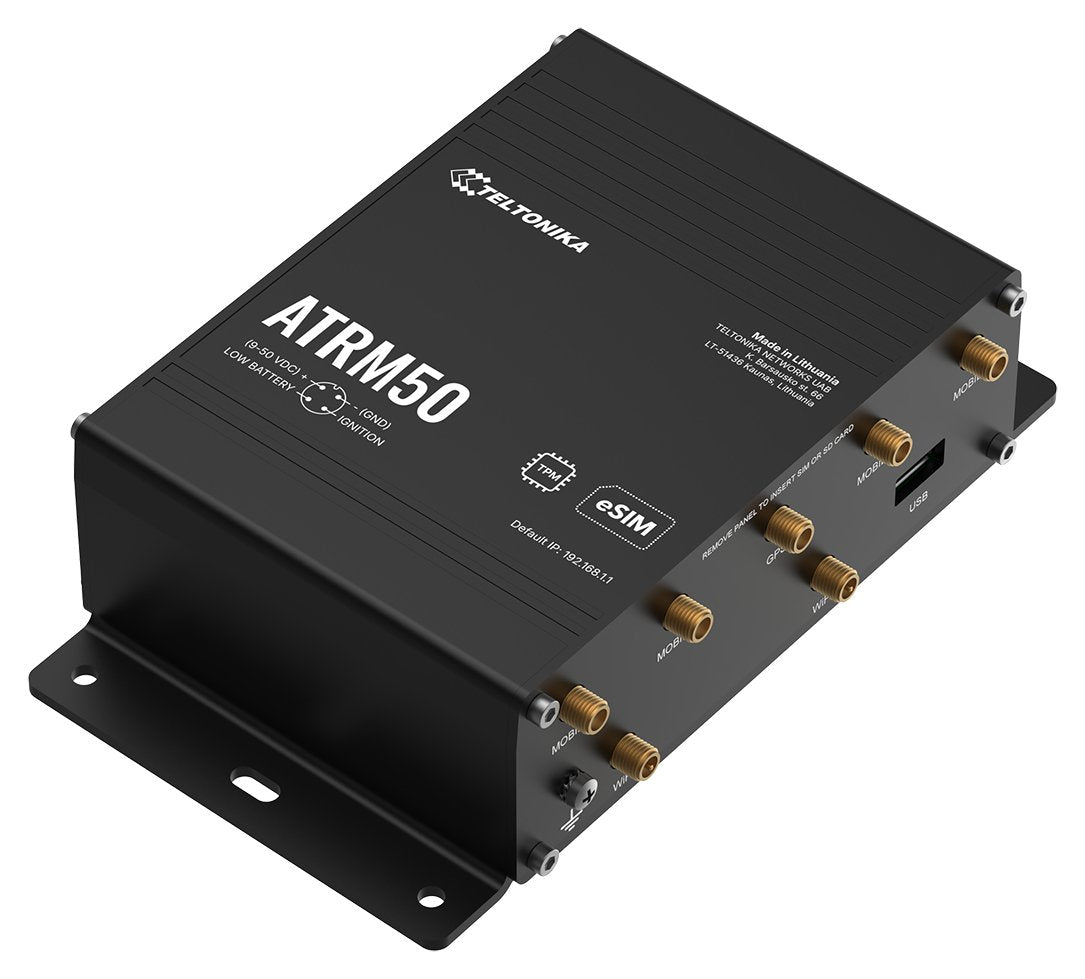 EAN 4779051844869 - Teltonika ATRM50 5G Router for Transportation, Ultra-High Cellular Speeds, M12 CONNECTORS, DUAL SIM & eSI imagen 7