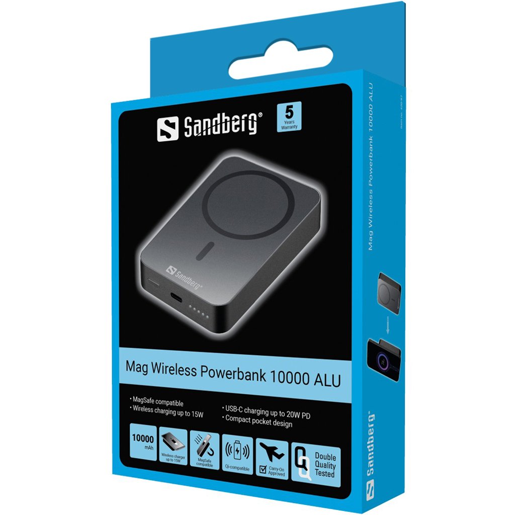 EAN 5705730420979 - Sandberg 420-97 batería externa Litio 10000 mAh Cargador inalámbrico Negro imagen 5
