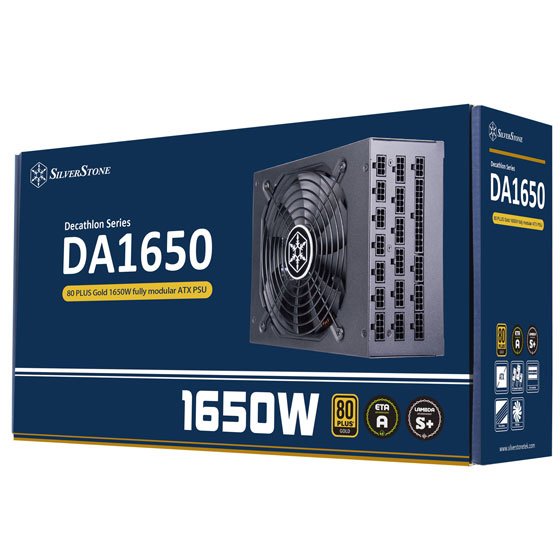 Fuente De Alimentación Silverstone Da1650 Gold, Atx Totalmente Modular 80 Plus Gold 1650w, Sst-Da1650-G