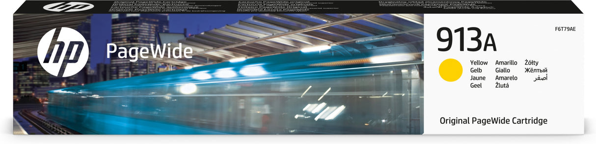 EAN 0193808160868 - HP 913A Yellow Original PageWide Cartridge cartucho de tinta 1 pieza(s) Rendimiento estándar imagen 1