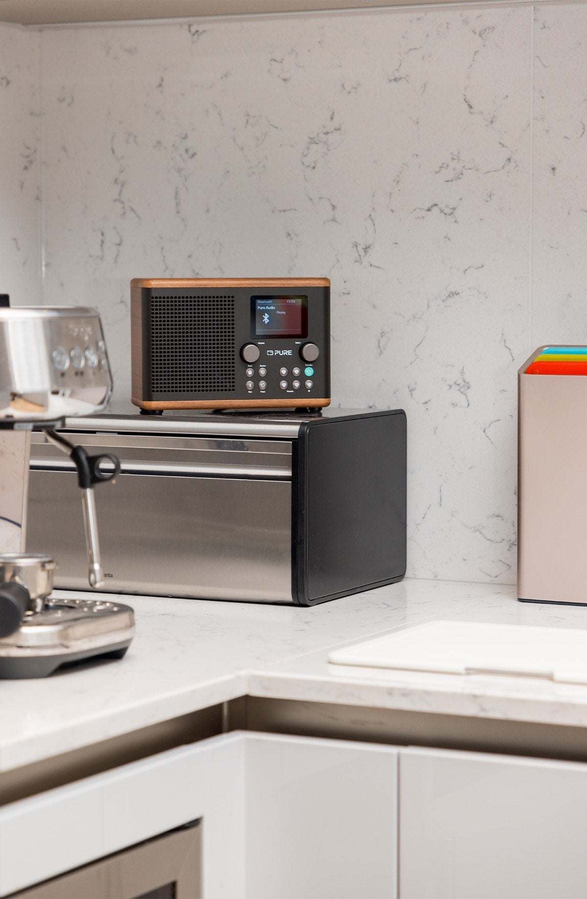 Pure Classic H4 Digitalradio Kaffee Schwarz Walnuss Eu Uk