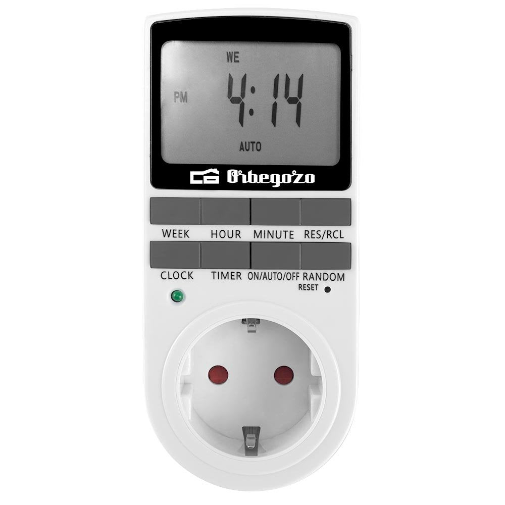 Programador De Enchufe Orbegozo Pg 25 Potencia Máxima 3680w