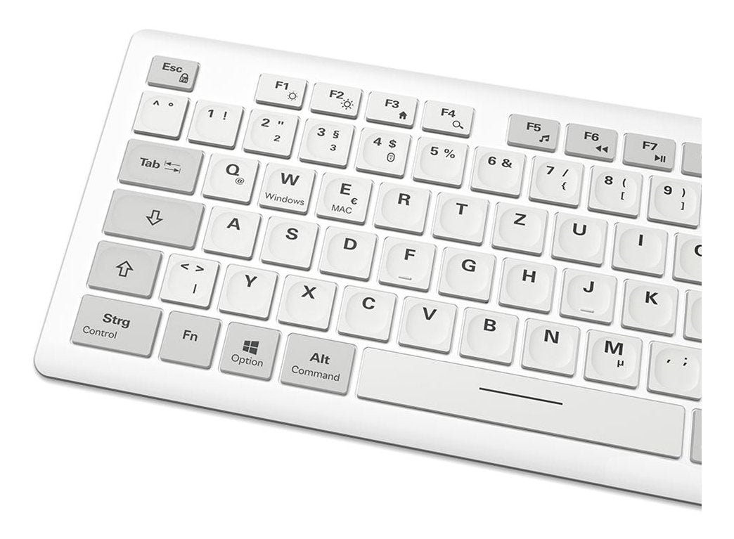 Sharkoon Officepal K30w, Teclado Blanco, Desaprobación, Scratch Ddomes 4044951042340