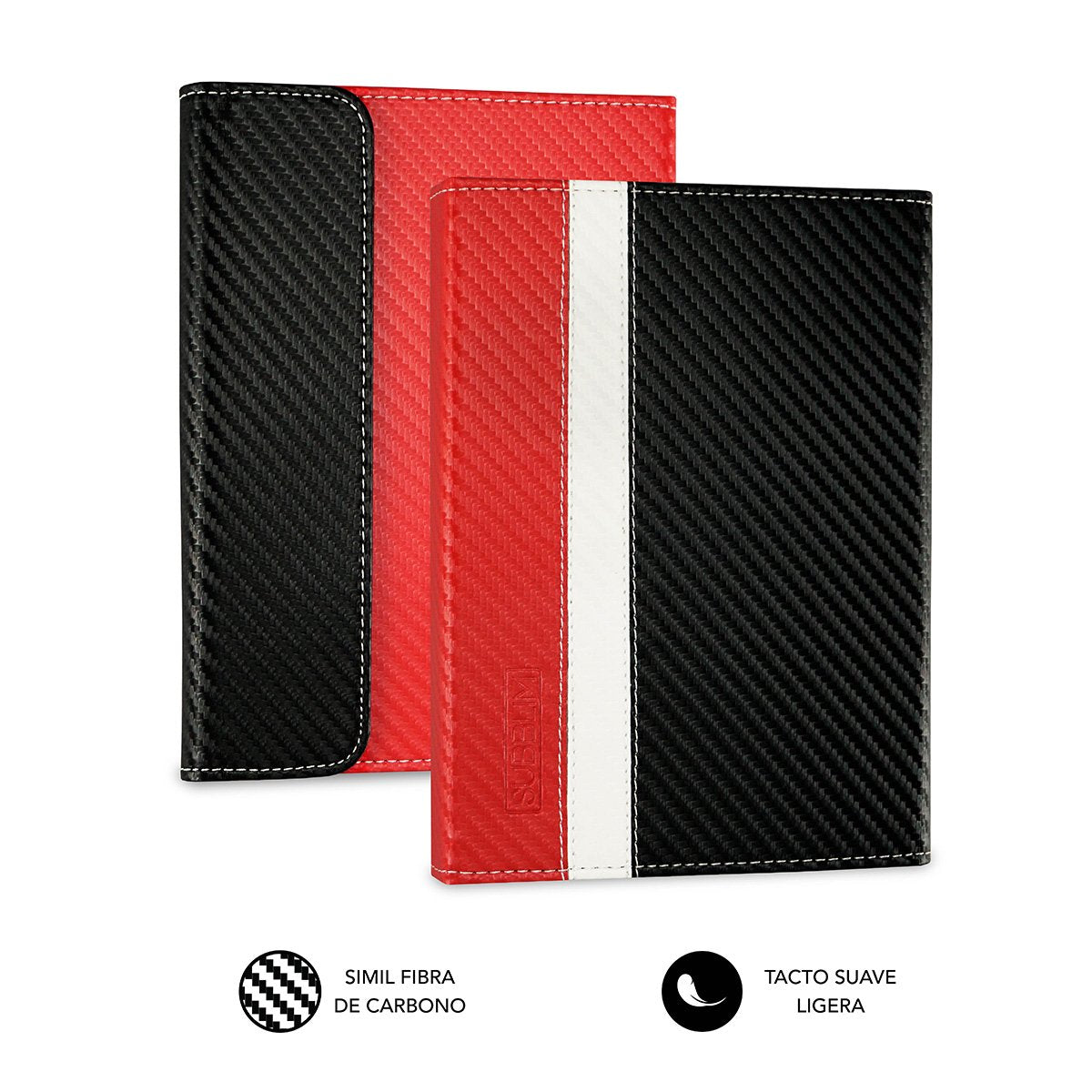 EAN 8436586741013 - SUBBLIM SUB-CUE-1EC002 funda para libro electrónico 15,2 cm (6") Folio Negro, Rojo, Blanco imagen 3