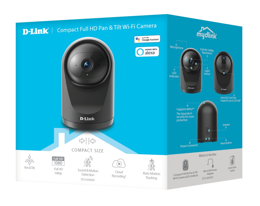 Cámara De Videovigilancia D-Link Dcs-6500lh 85 Visión Nocturna Control Desde App