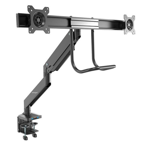 EAN 0065030888301 - StarTech.com ARMSLIMDUAL2USB3 soporte para monitor 81,3 cm (32") Negro imagen 1