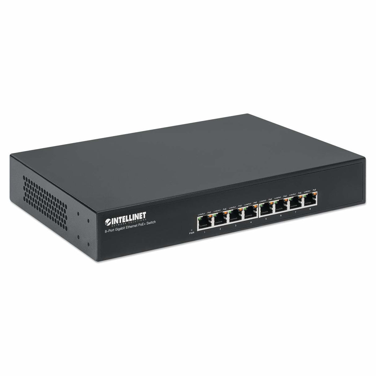 EAN 0766623560641 - Intellinet 560641 switch Gigabit Ethernet (10/100/1000) Energía sobre Ethernet (PoE) Negro imagen 2
