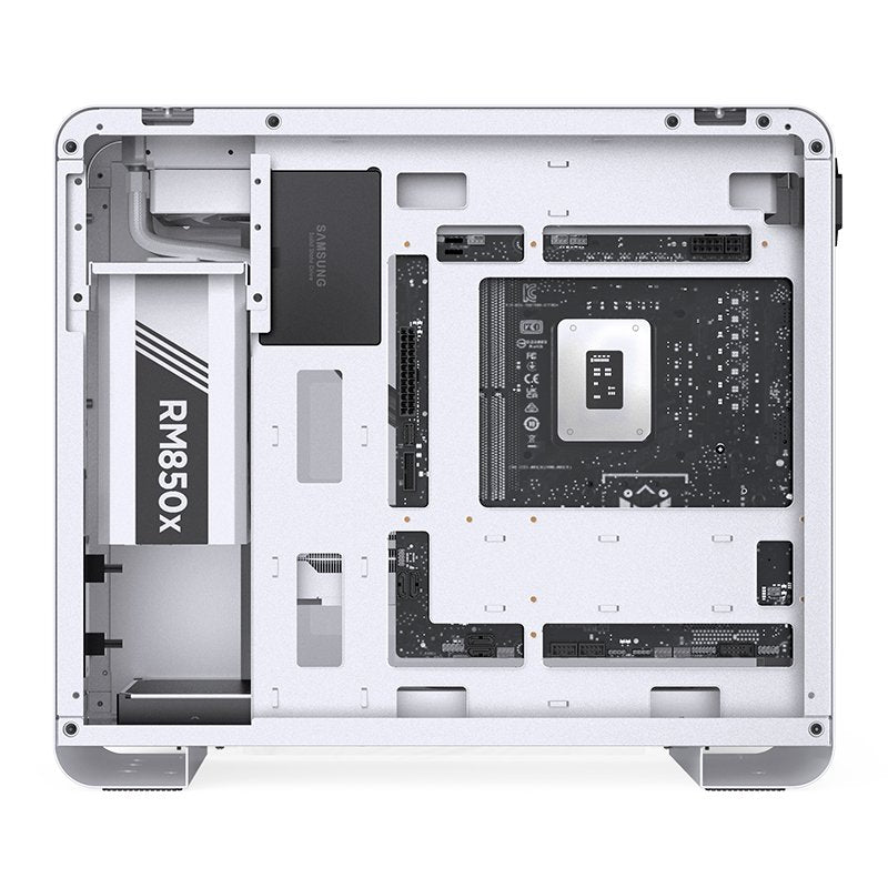 Jonsbo U4 Mini Micro-Atx-Carcasa, Tempered Glass - Blanco