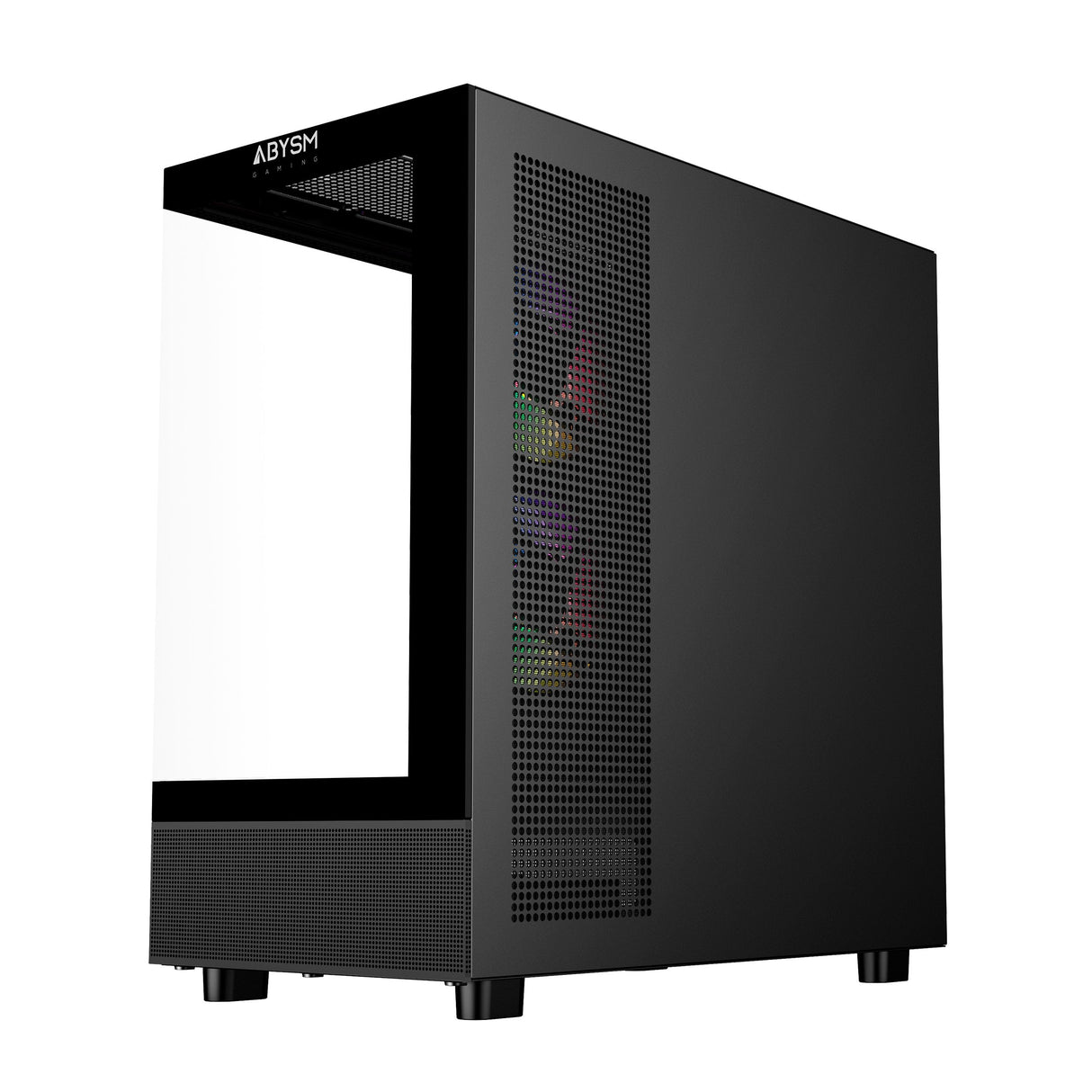 Caja Pc Abysm Danube Sava H400 Prime Black Atx, Mini-Itx, Micro Atx - Lateral Y Frontal Cristal Templado - 3.5" Y