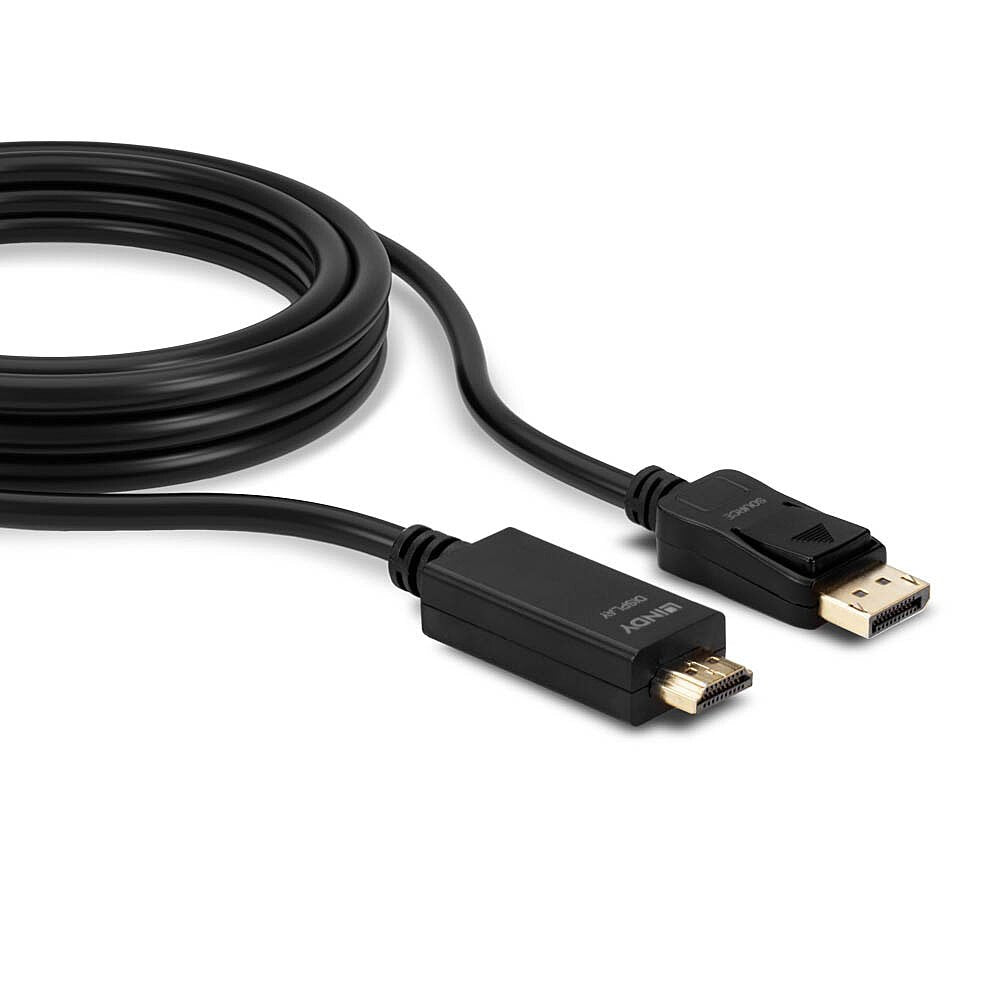 EAN 4002888369220 - Lindy 36922 adaptador de cable de vídeo 2 m DisplayPort HDMI tipo A (Estándar) Negro imagen 3