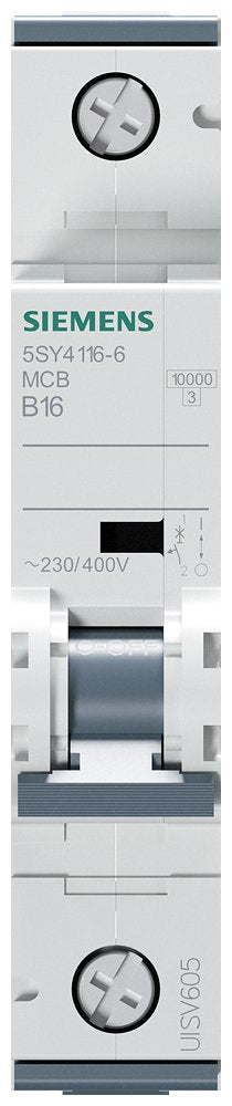 Siemens Automat B 16a 5sy41166 230 400v 10ka 1p