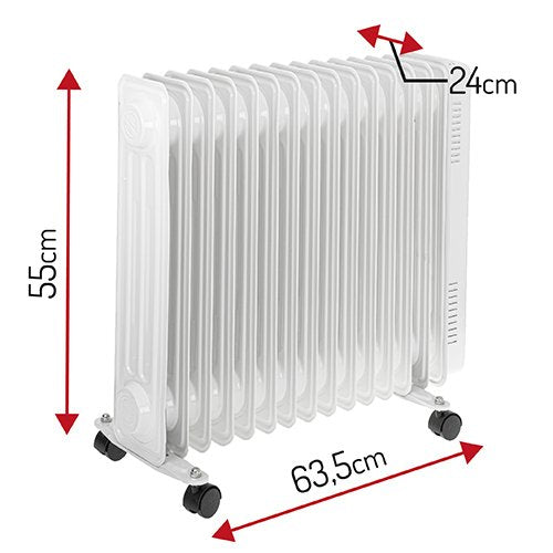 EAN 5903887805933 - Adler AD 7819 calefactor eléctrico Interior Blanco 2500 W Radiador de aceite eléctrico imagen 7