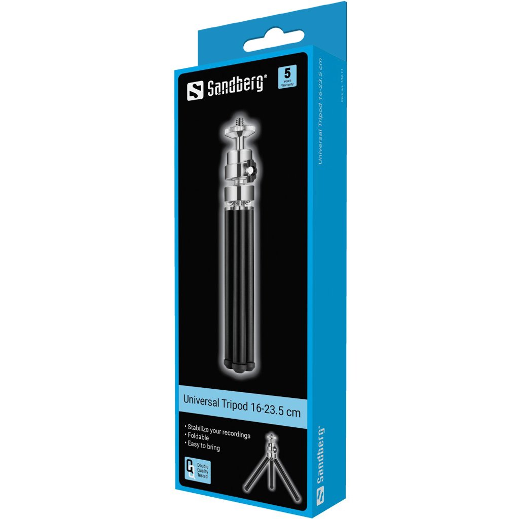 EAN 5705730134111 - Sandberg 134-11 tripode 3 pata(s) Negro, Acero inoxidable imagen 3