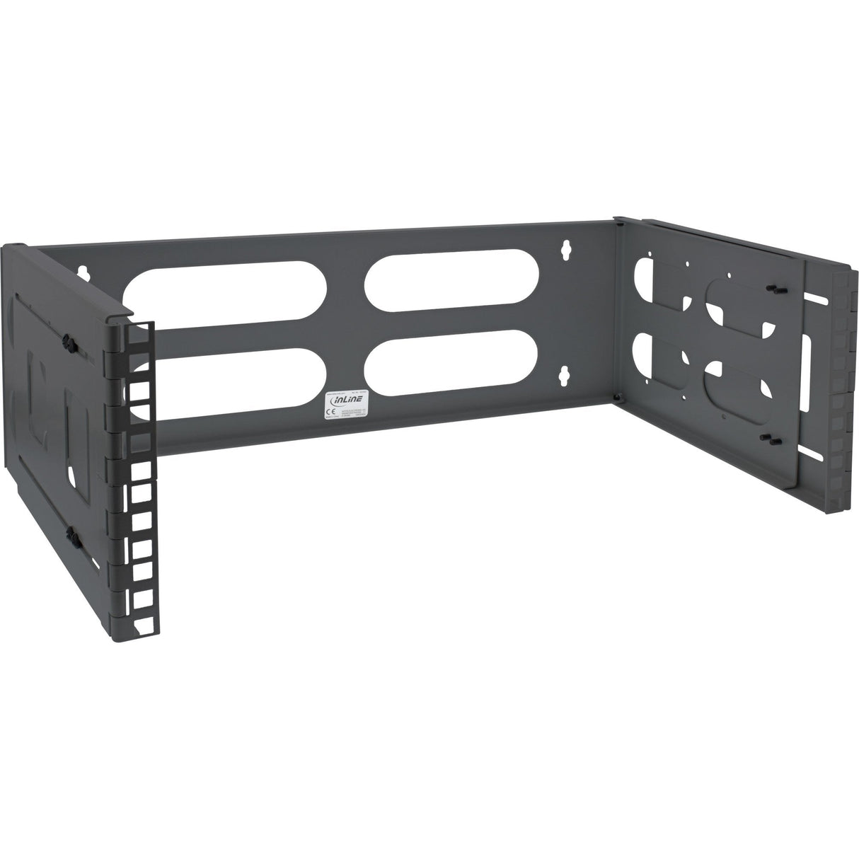 Rack Plegable Inline De 19", 4u, 24-40 Cm De Profundidad, Negro