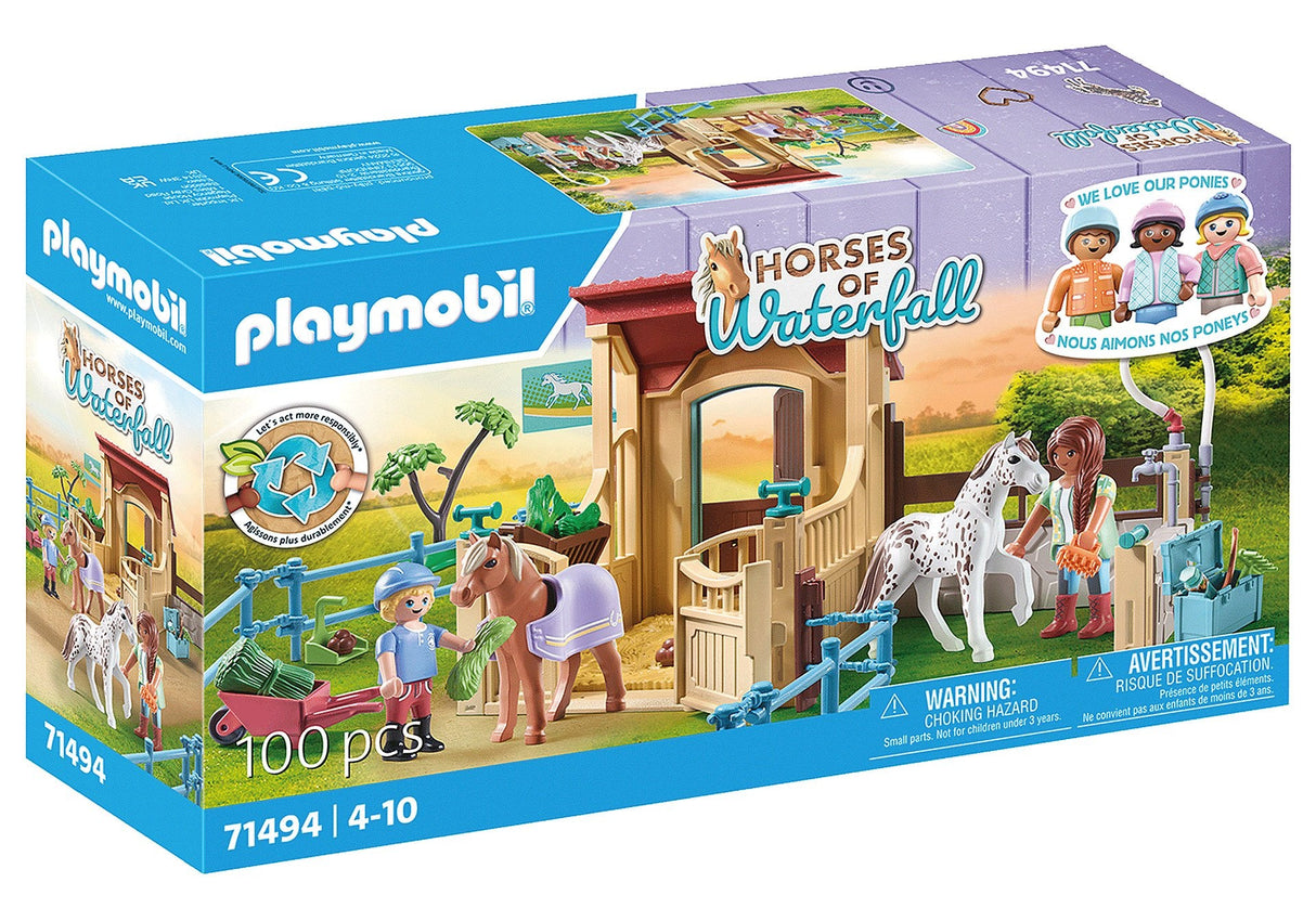 Playmobil 71494 Establo De Caballos De La Cascada