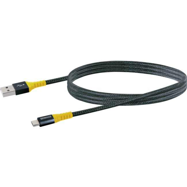 Cable De Carga Schwaiger Usb 2.0 A>Micro Usb 1,2m Negro Amarillo