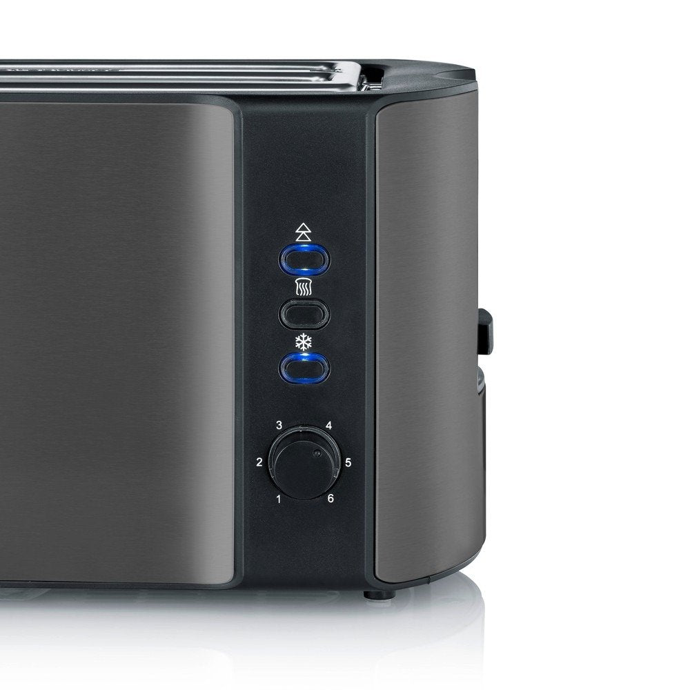 Severin At 9341 Dark Inox Langschlitztoaster
