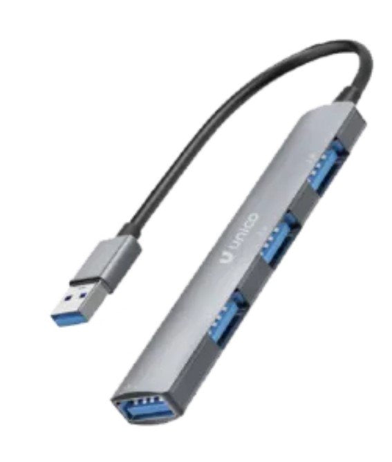 Hub Unico 4en1 Usb(A)3.0 A Usb(A)3.0 Y 3usb(A)2.0