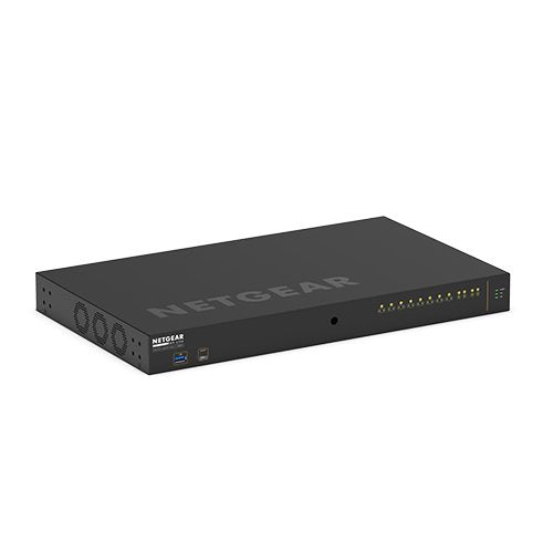Netgear 12-Port Av Line M4250-10g2xf-Poe++ 8x1g Utra90 Poe++ 802.3bt 720w 2x1g 2xsfp+ Managed Switch