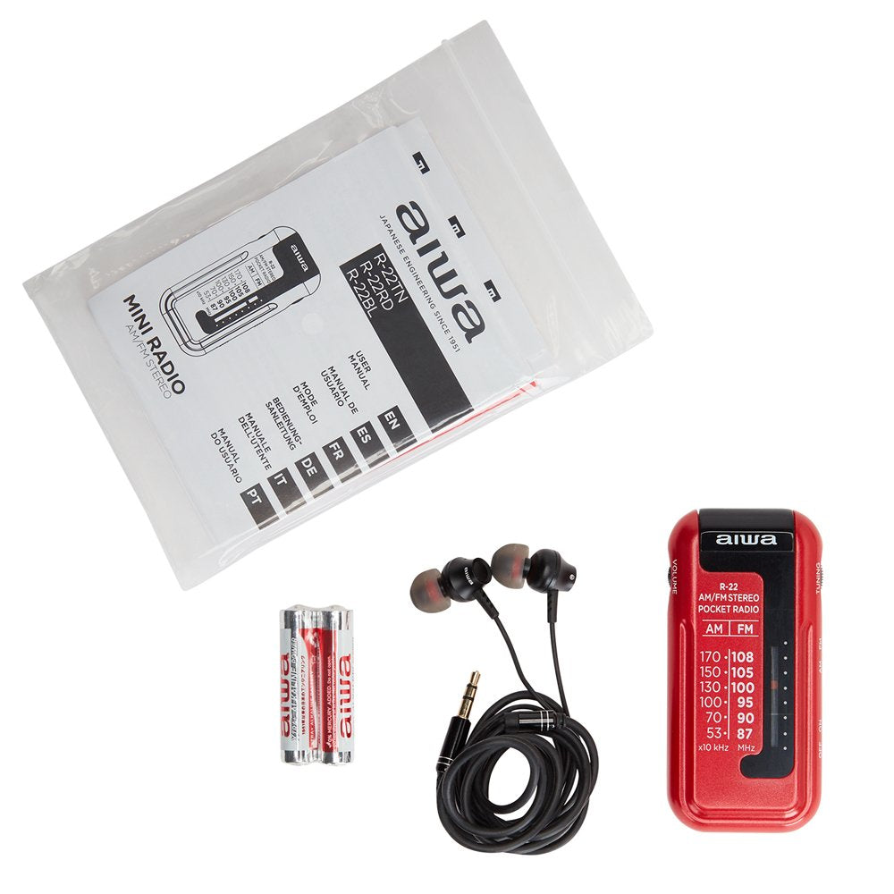 Radio Portátil Aiwa R-22rd Roja