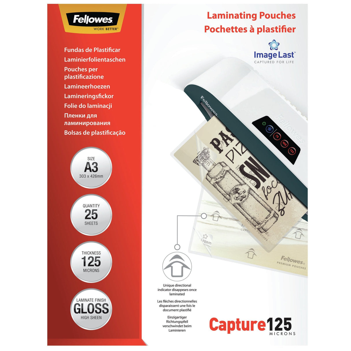 Fellowes Il Fundas A3 125 Microns X 25