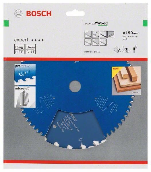 Bosch Circ. Hoja De Sierra Ex Wo H 190x30-24