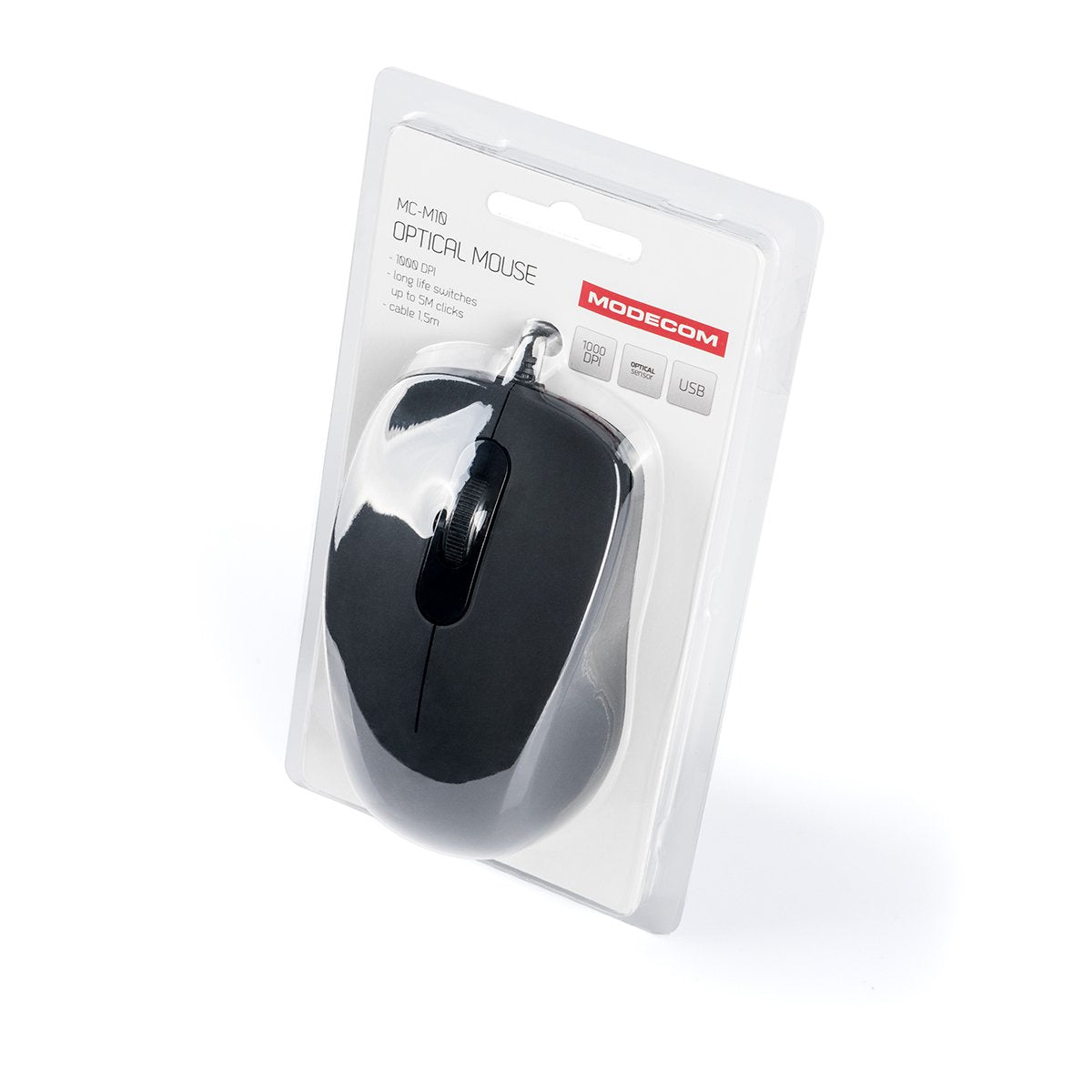 EAN 5901885247595 - Modecom MC-M10 ratón Oficina Ambidextro USB tipo A Óptico 1000 DPI imagen 6