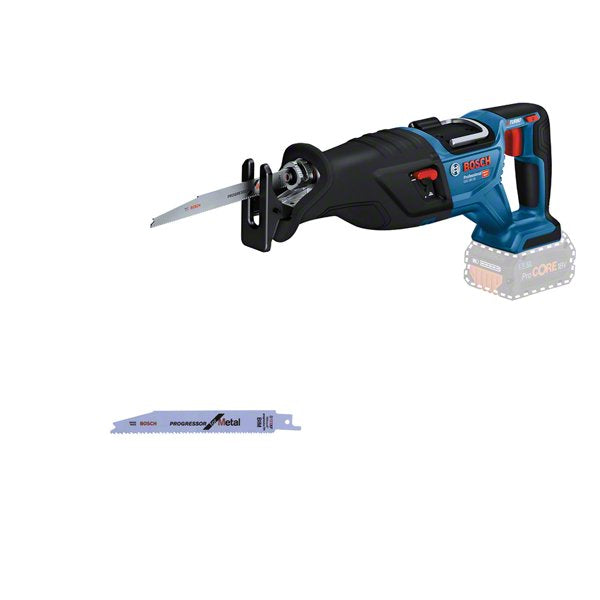 Sierra De Sable A Batería Bosch Professional Biturbo Gsa 18v-28 Professional Solo Azul/Negro, Sin Batería Ni Cargador 06016c0000