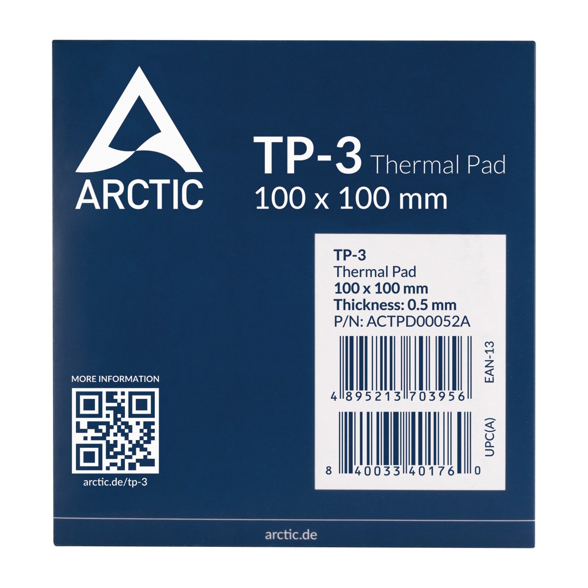 Arctic Thermal Pad Tp-3 100x100mm, T:0.5mm