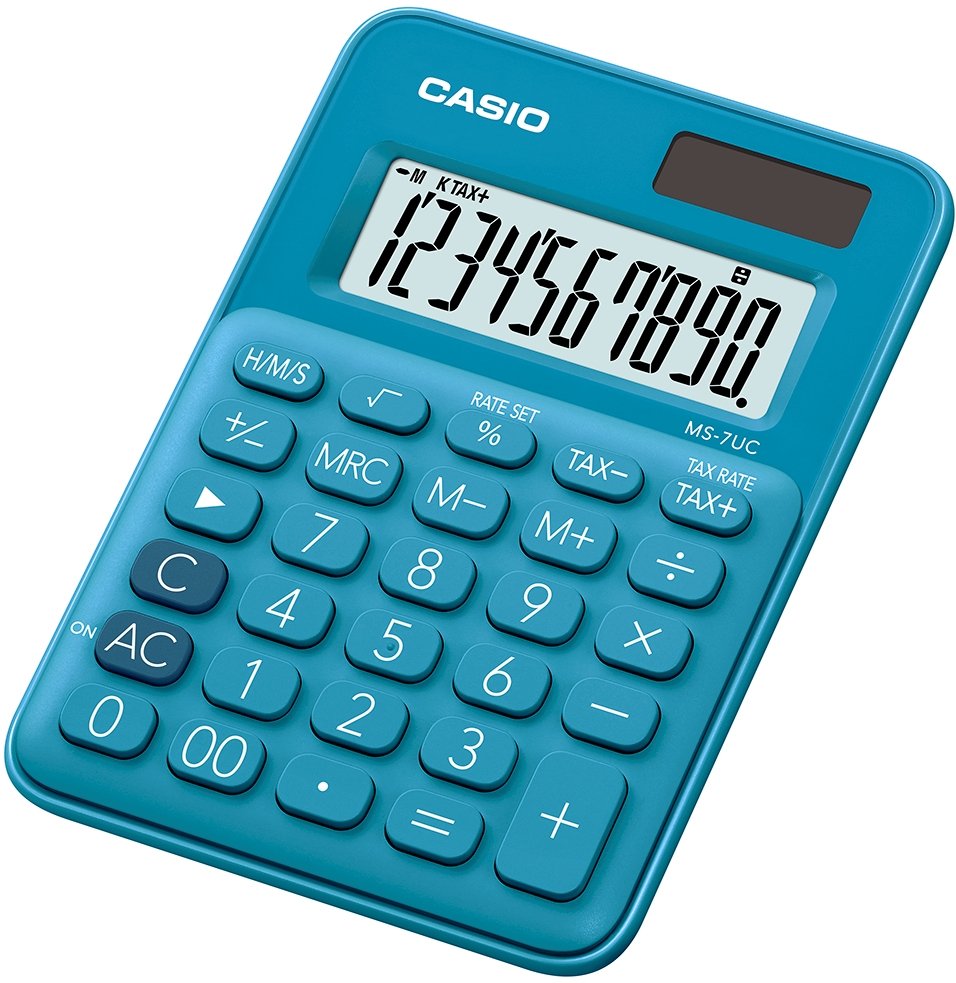 Calculadora Casio Ms-7uc Azul