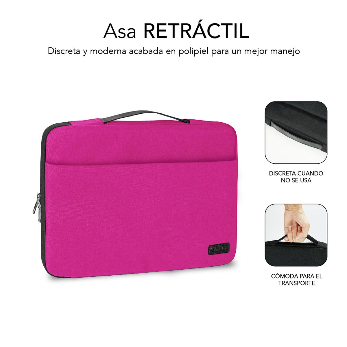 EAN 8436586741808 - SUBBLIM SUB-LS-0TS0101 maletines para portátil 39,6 cm (15.6") Rosa imagen 3