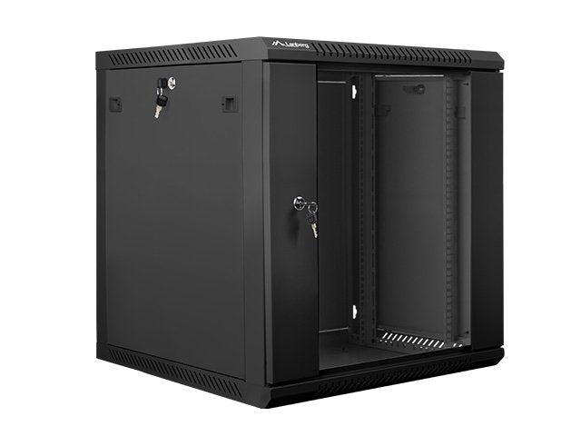 EAN 5901969403152 - Lanberg WF01-6612-10B armario rack 12U Bastidor de pared Negro imagen 3