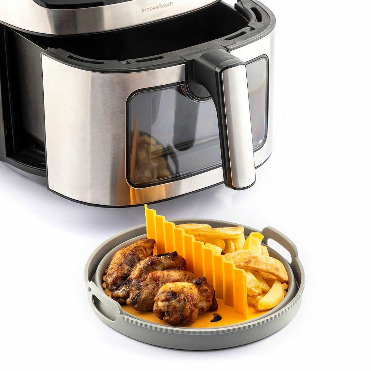 EAN 8435527825676 - InnovaGoods 8435527825676 accesorio para freidoras Bandeja para hornear Gris, Naranja imagen 10