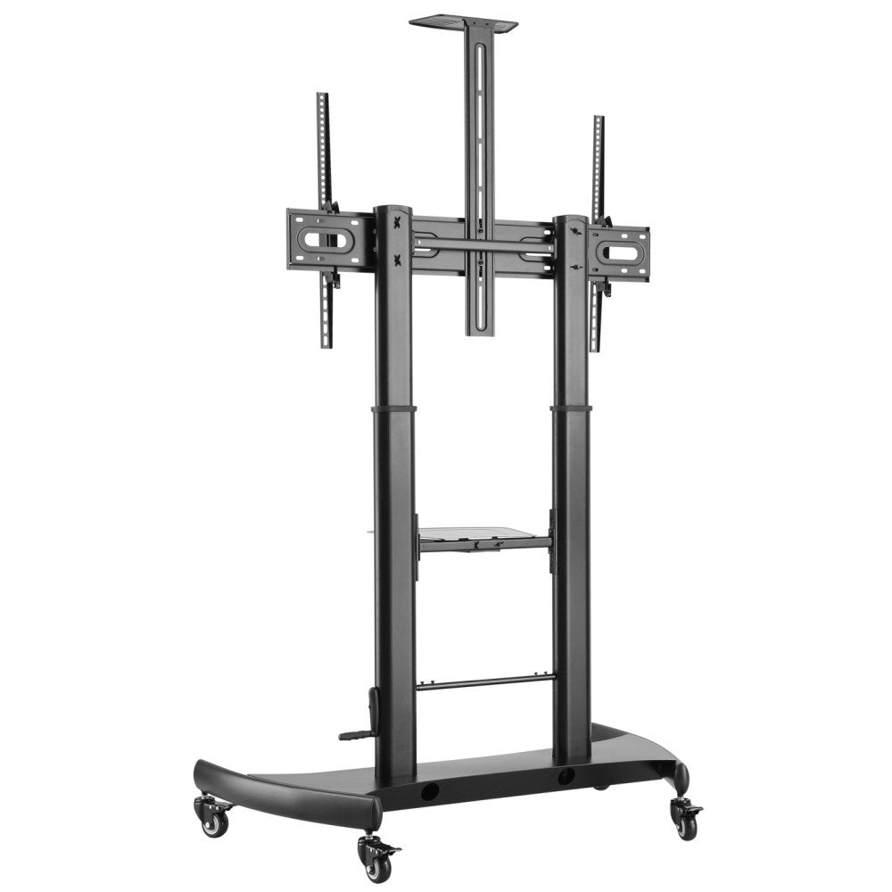 Techly Soporte De Suelo Trolley De Acero Con Altura Regulable, Para Tv De 60'' A 100''
