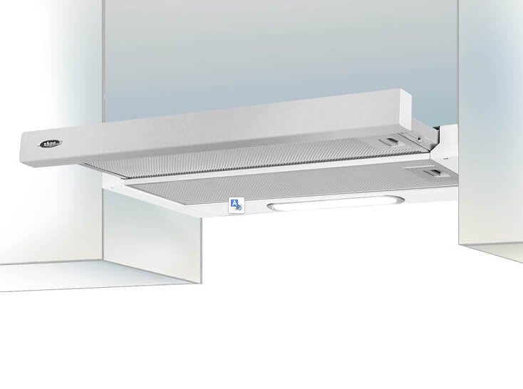 EAN 5901676464927 - Akpo WK-7 Light Eco Telescópica o extraplana Blanco 220 m³/h imagen 1