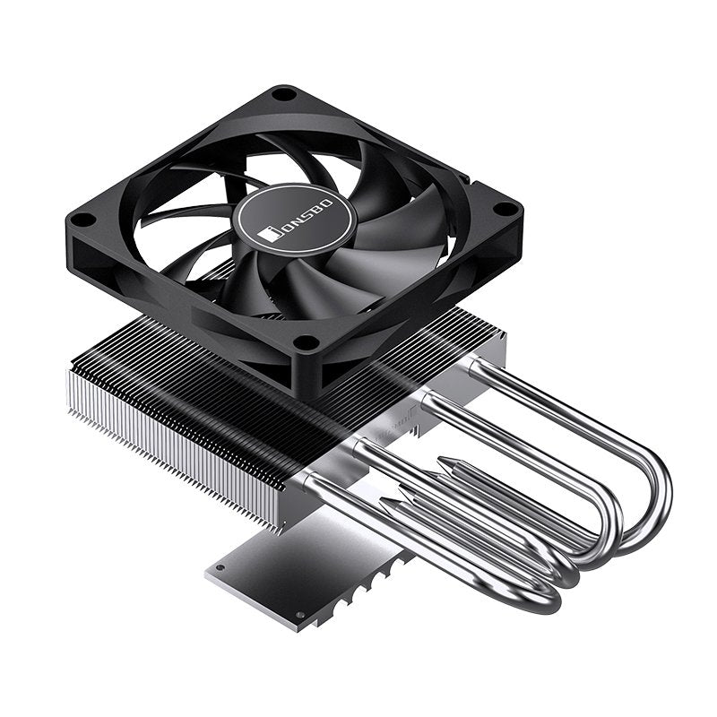 K Jonsbo Hp-400s Cpu Disipador, Top Blower, Low Profile, 40mm Altura - 90mm, Negro
