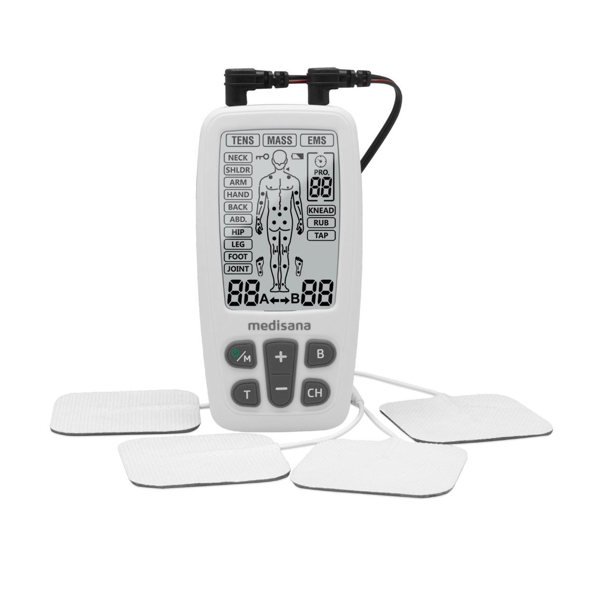 EAN 4015588883477 - Medisana TT 200 masajeador Atrás, Mano, HIPS, Cuello, Hombros Negro, Blanco imagen 2