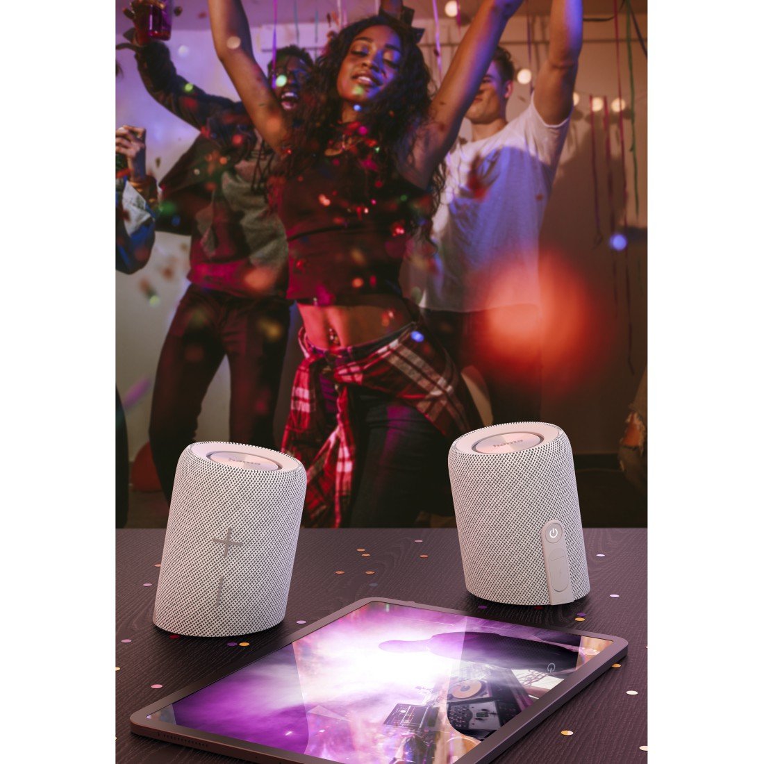 EAN 4047443498076 - Hama Twin 3.0 Altavoz portátil estéreo Blanco 30 W imagen 11