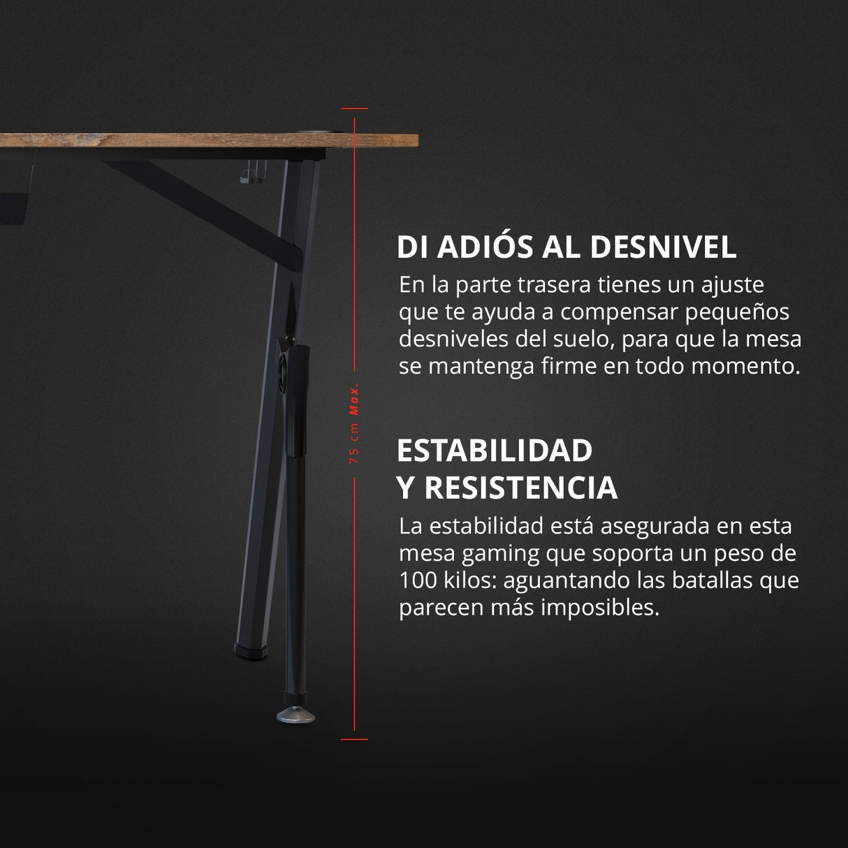 Mesa Gaming Drift Dz175 Avanzado Madera