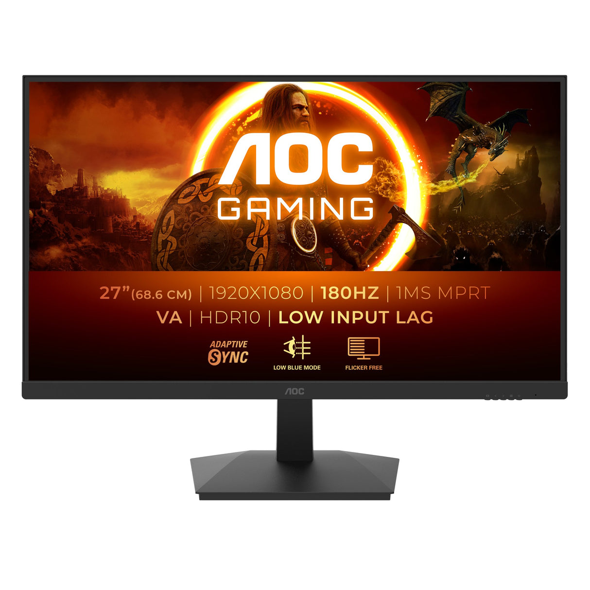 EAN 4038986182294 - AOC G1 27G15N2 pantalla para PC 68,6 cm (27") 1920 x 1080 Pixeles Full HD LCD Negro imagen 2
