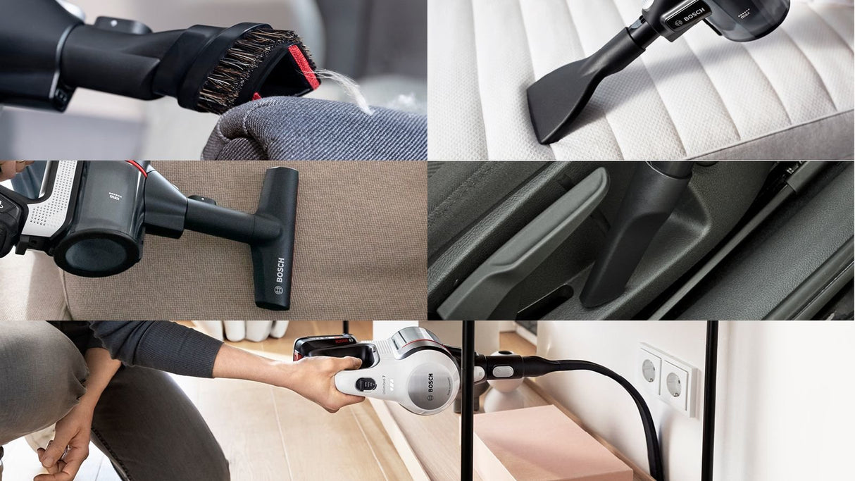 EAN 4242005307104 - Bosch BSS711W aspiradora de pie y escoba eléctrica Aspiradora escoba Batería Secar Sin bolsa 0,3 L Negro, imagen 10