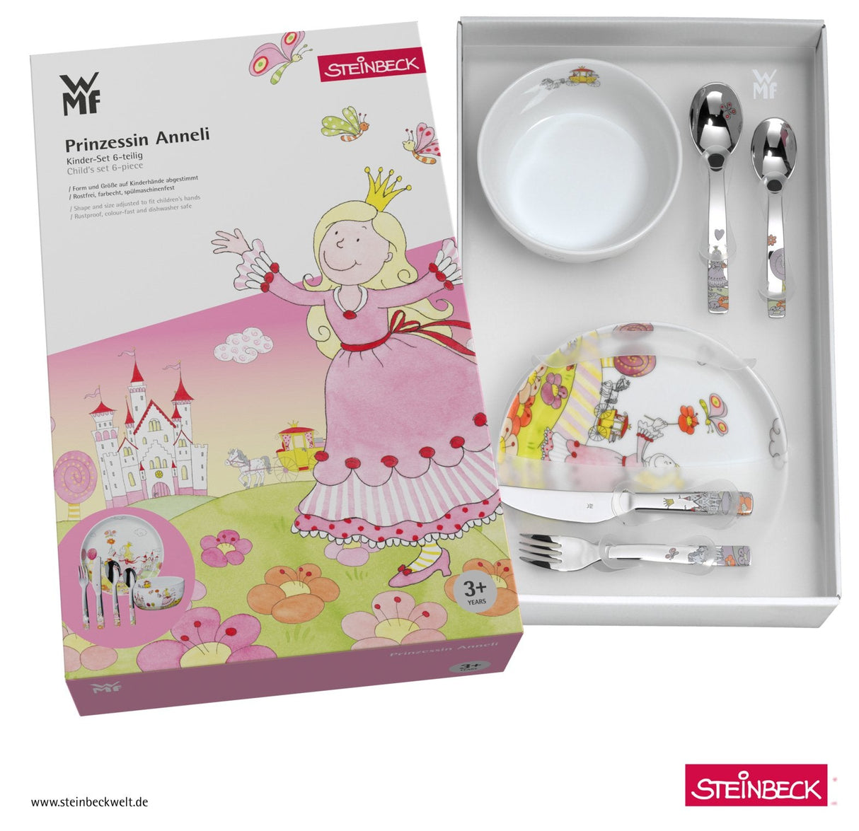 Wmf 1294179964 Prinzessin Anneli Kinder Geschirrset 6-Teilig